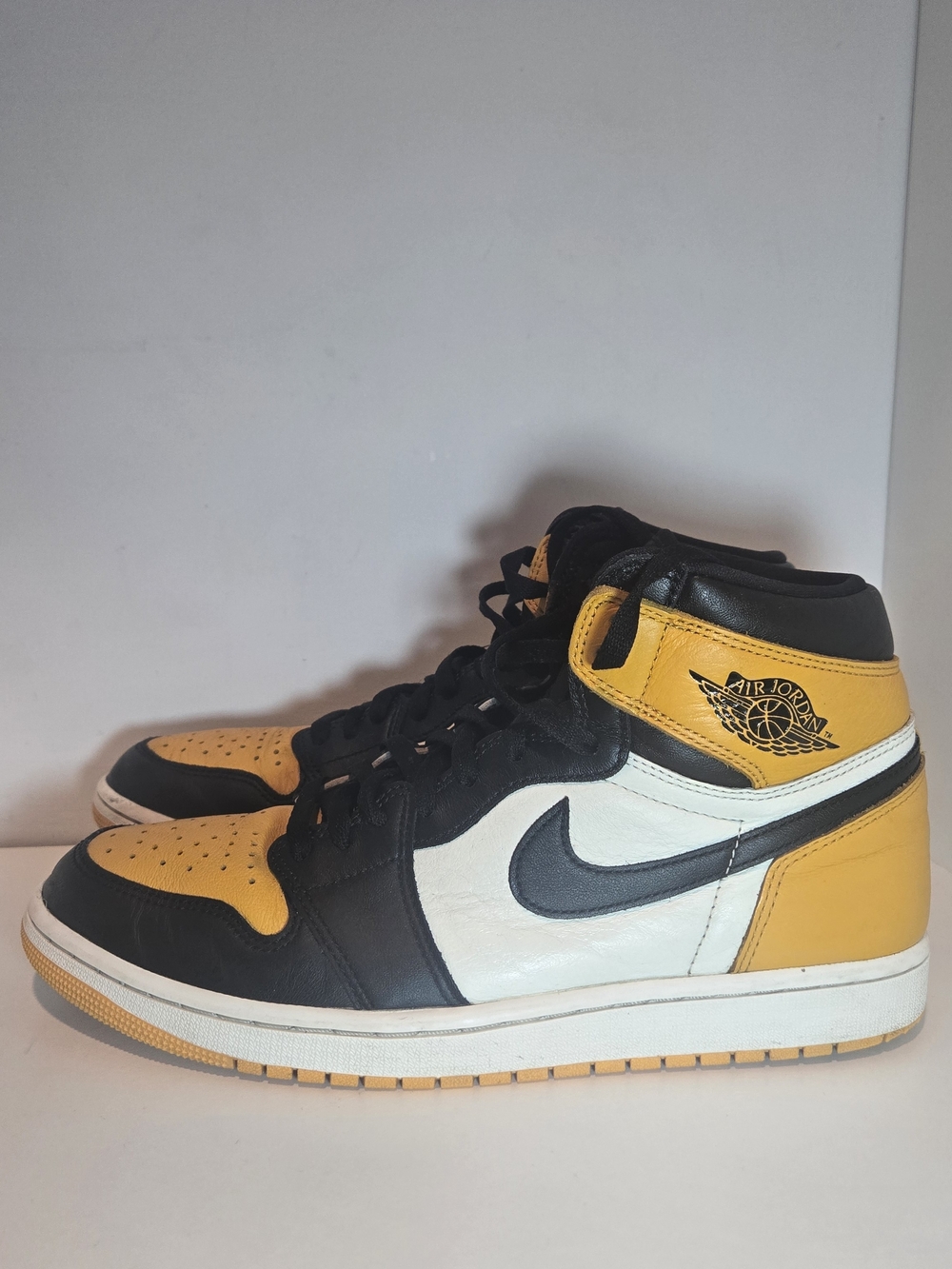 Jordan Mid Yellow Black White Men's Sneakers